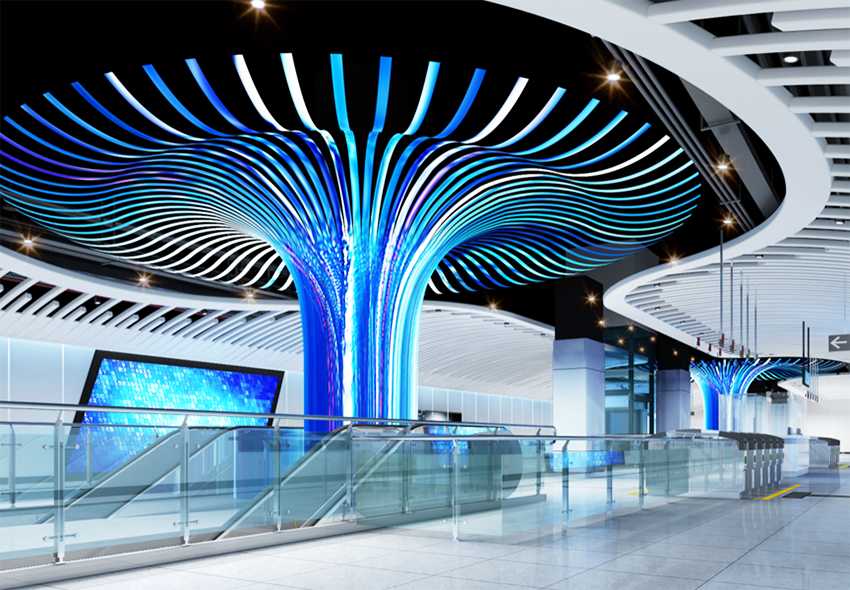 MPLED Creative soft film group display wall