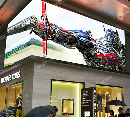 MPLED Right-angle glasses-free 3D led display