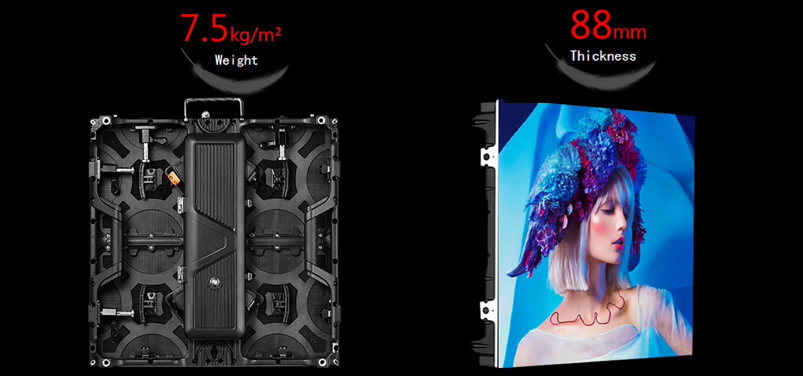 MPLED stage rental led display wall_